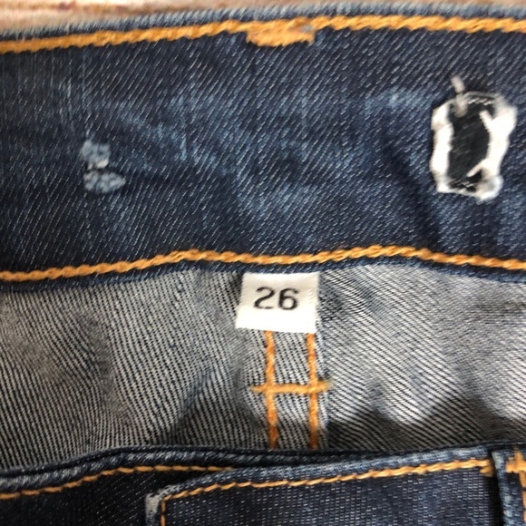 Wildfox Distressed Whiskered Skinny Jeans 26 - Picture 6 of 6